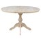 International Concepts Round 36 in Rd Top Pedestal Table, 12 in Leaf, 28.9 inH, Dining Height, Unfinished, 36 W, 48 L K-36RXT-11B - alternate 9